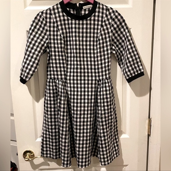 NWOT Zara Gingham Dress - Picture 2 of 5